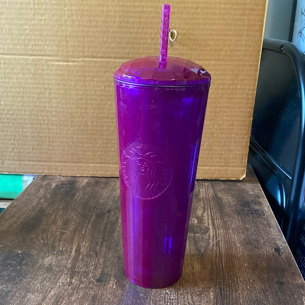 Starbucks Purple Oil Slick Iridescent Dome Tumbler